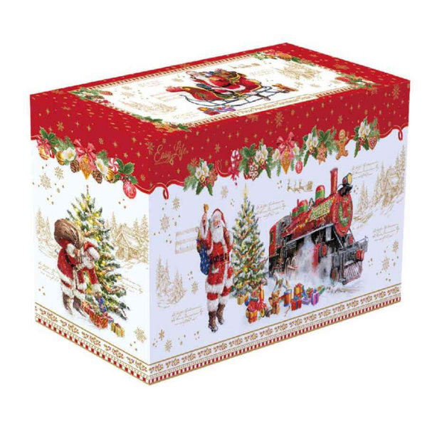 XMAS MEMORIES 2-tlg. Porzellan-Weihnachtszug in Geschenkbox