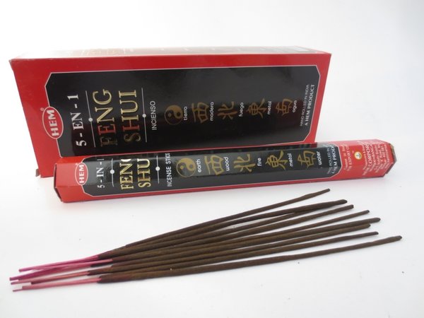 HEM Feng Shui 5-in-1 Incense Sticks/Räucherstäbchen, 20 Stk.