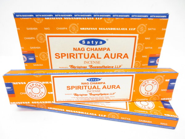 Satya Spiritual Aura Agarbatti/Räucherstäbchen, 15g