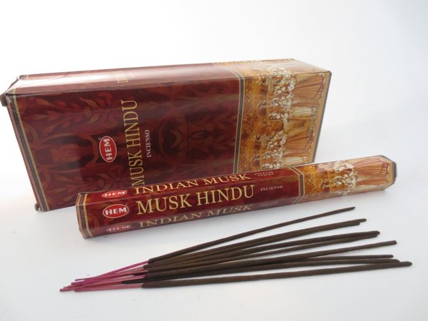 HEM Indian Musk Incense Sticks/Räucherstäbchen, 20 Stk.