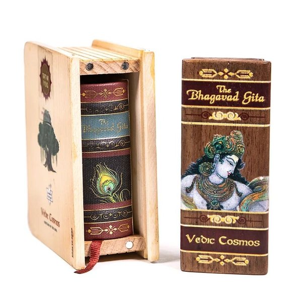 Bhagavad Gita Wooden Edition (Vedic Cosmos) // in Geschenkverpackung