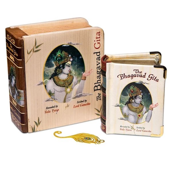Bhagavad Gita Wooden Edition (Vedic Cosmos) // in Geschenkverpackung