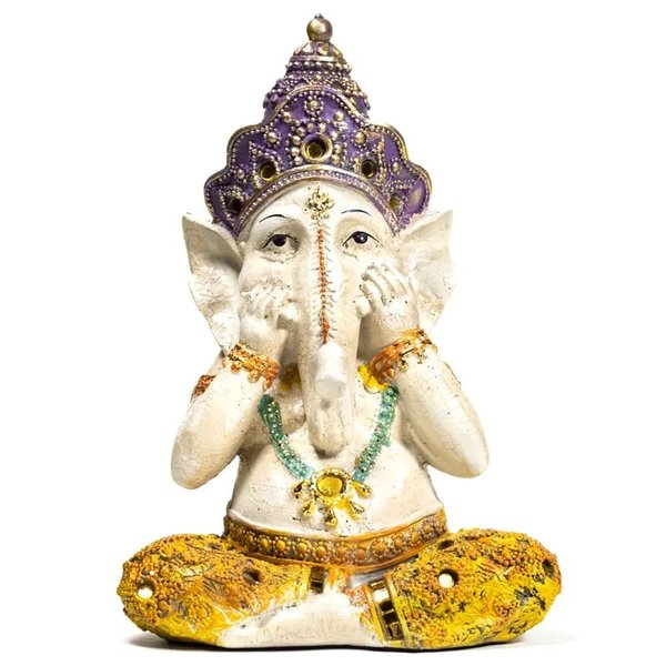 Ganesha Statuen "Nicht sprechen / nicht hören / nicht sehen", 21 cm